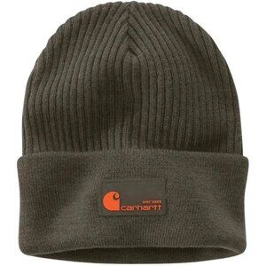 Carhartt | Olive Gray Rib Knit Hat | One Size Fits Most